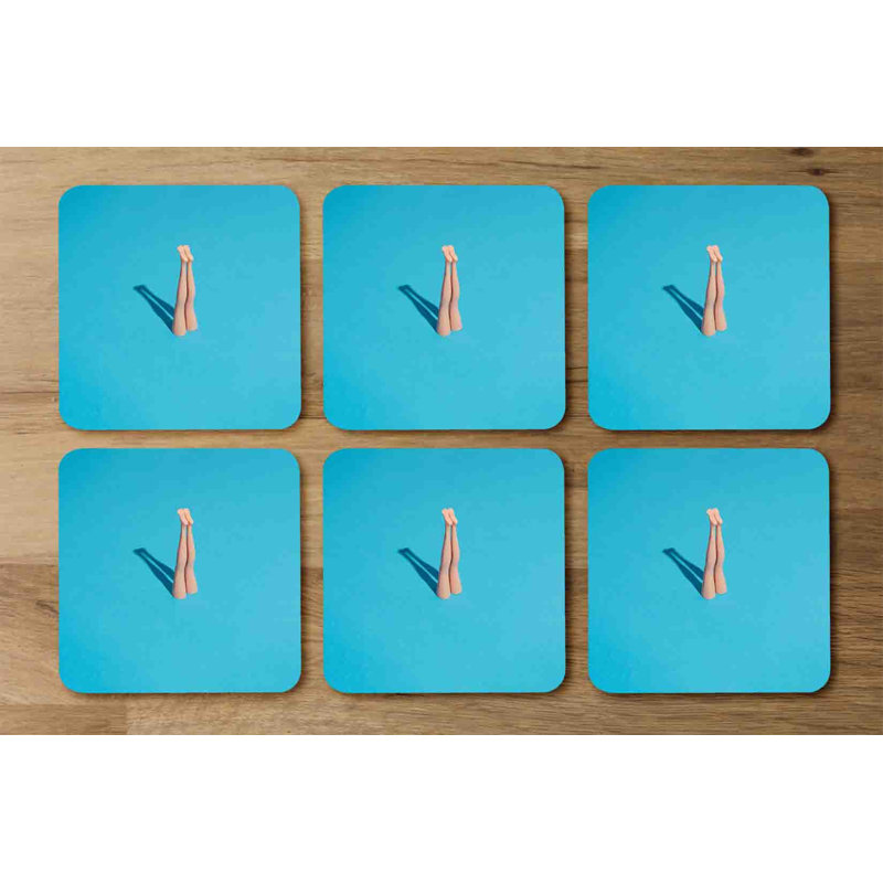 Dilly Square 6 Piece Coaster Set