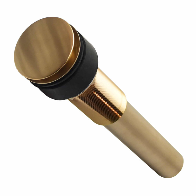 Drain de lavabo de salle de bain escamotable 1,5 po Dome, Bronze champagne