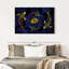 Lotus et koï doré sur toile-1693805737
