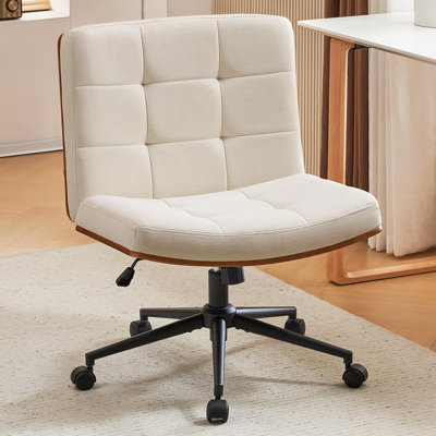 Chaise de bureau pivotante rembourrée Mitchem