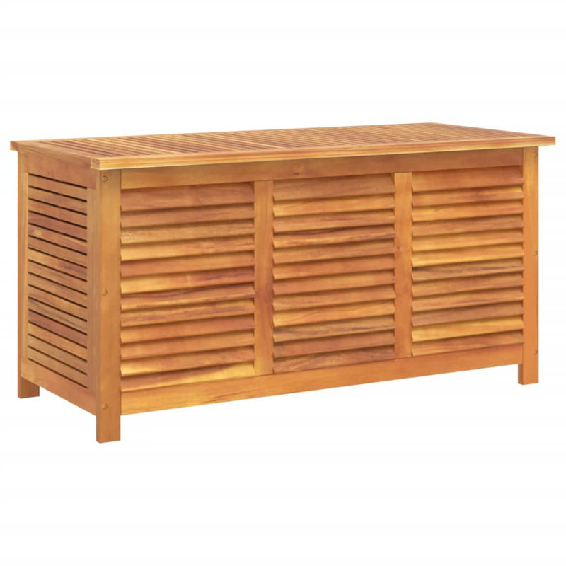 Alpen Home Phylicia 113cm W 0L Water Resistant Solid Wood Deck Box in Brown