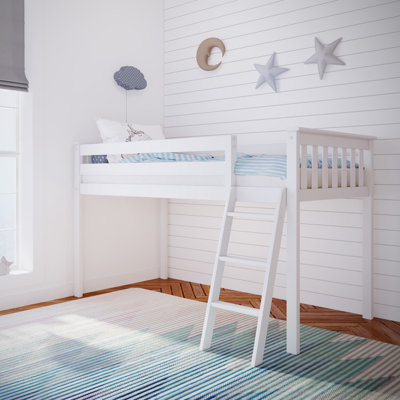 Jefferies Twin Solid Wood Low Loft Bed