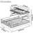 2-Tier Expandable Dish Drying Rack With Drainboard, Converts To Dual Sink-Side Drainers, Includes Cutlery Tray And Cup Holders For Space-Saving Kitchen Organization
