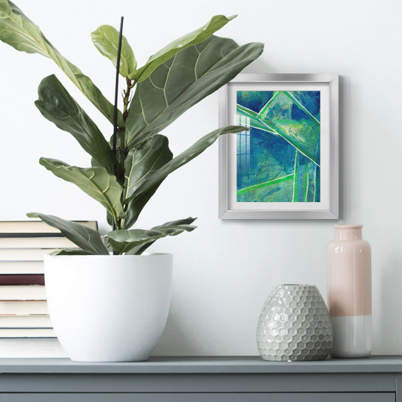 GeometricInCoolIVPremiumGalleryWrappedCanvas-Framed Print
