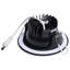10 Watt LED Direct Wire Downlight Remote Driver CCT Selectable Dimmable Round Black Finish-652850015