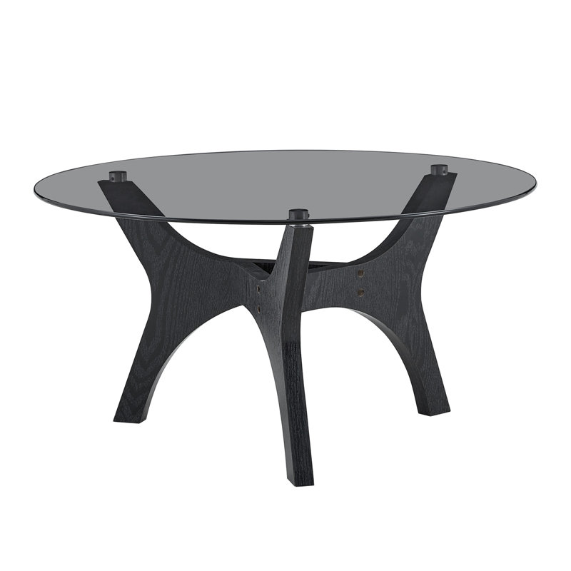 Round Karoline with Glass Table Top