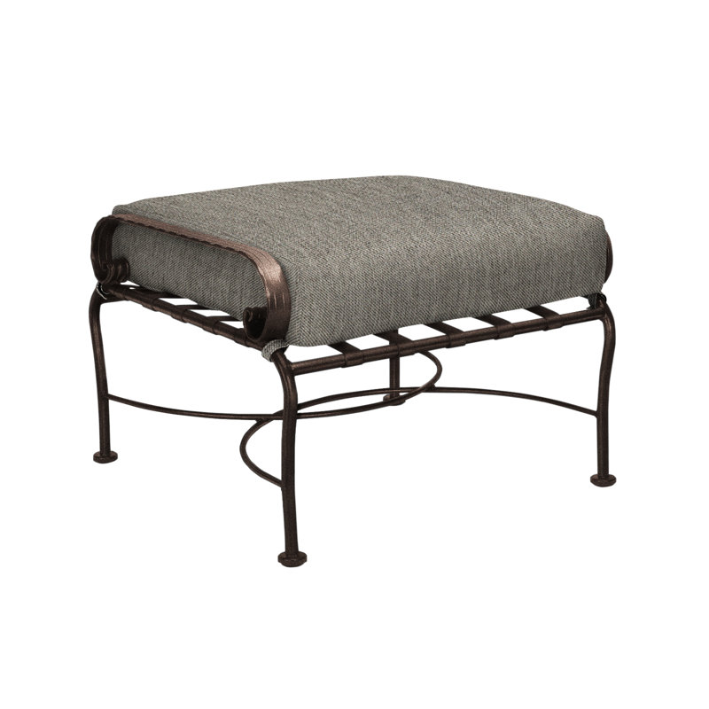 Classico-W Outdoor Ottoman, Copper Creek, Alcazar Redwood