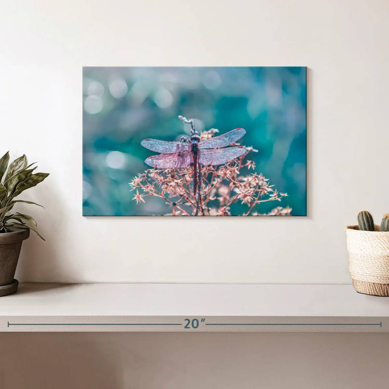 Brampt Sparkling Dragonfly, 8" H x 12" W