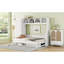Lit escamotable double avec placard et tiroirs-821583536