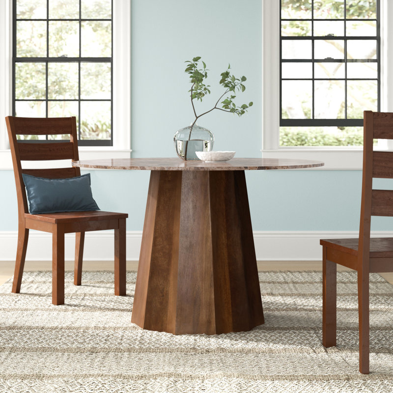 Tempe 47'' Round Marble Dining Table