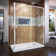 Flex 60" W x 36'' D x 74.75" H Semi-Frameless Rectangle Shower Enclosure with Base Included