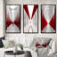 Ensemble d'art sur toile, "Red White Dream", 3 pièces - "Red White Path To The Dream"-167471078-167471096