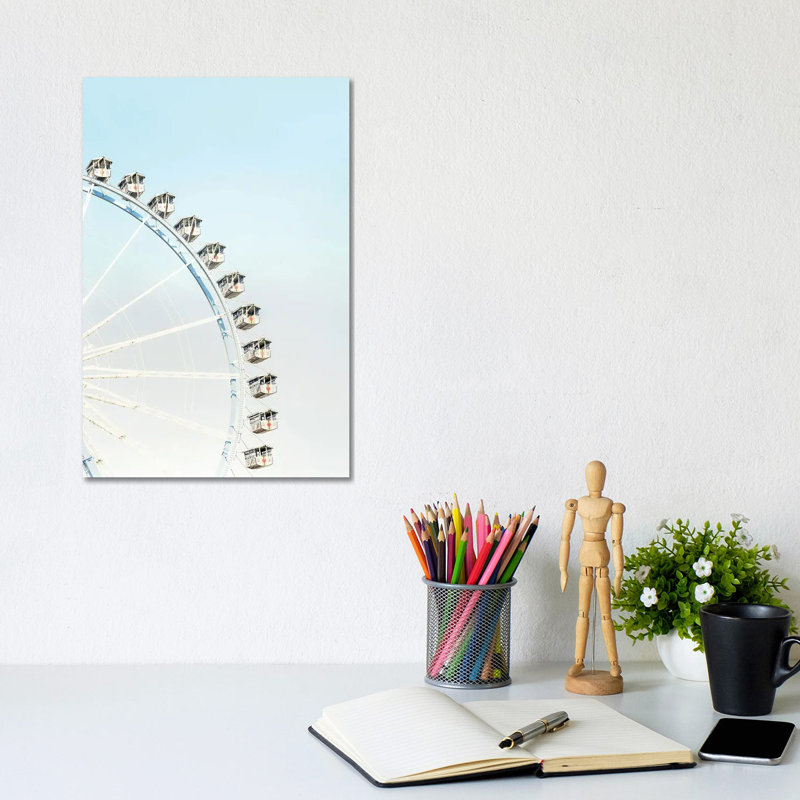 Ferris Wheel by Tiny Treasure Prints - No Frame Gallery-Wrapped Canvas Giclée on Canvas, 30.48cm H x 20.32cm W
