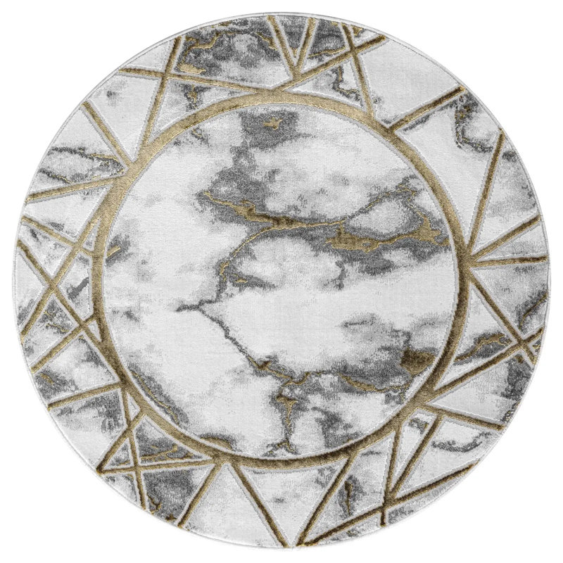 Geometric Area Rug, Rectangle 60 x 110 cm
