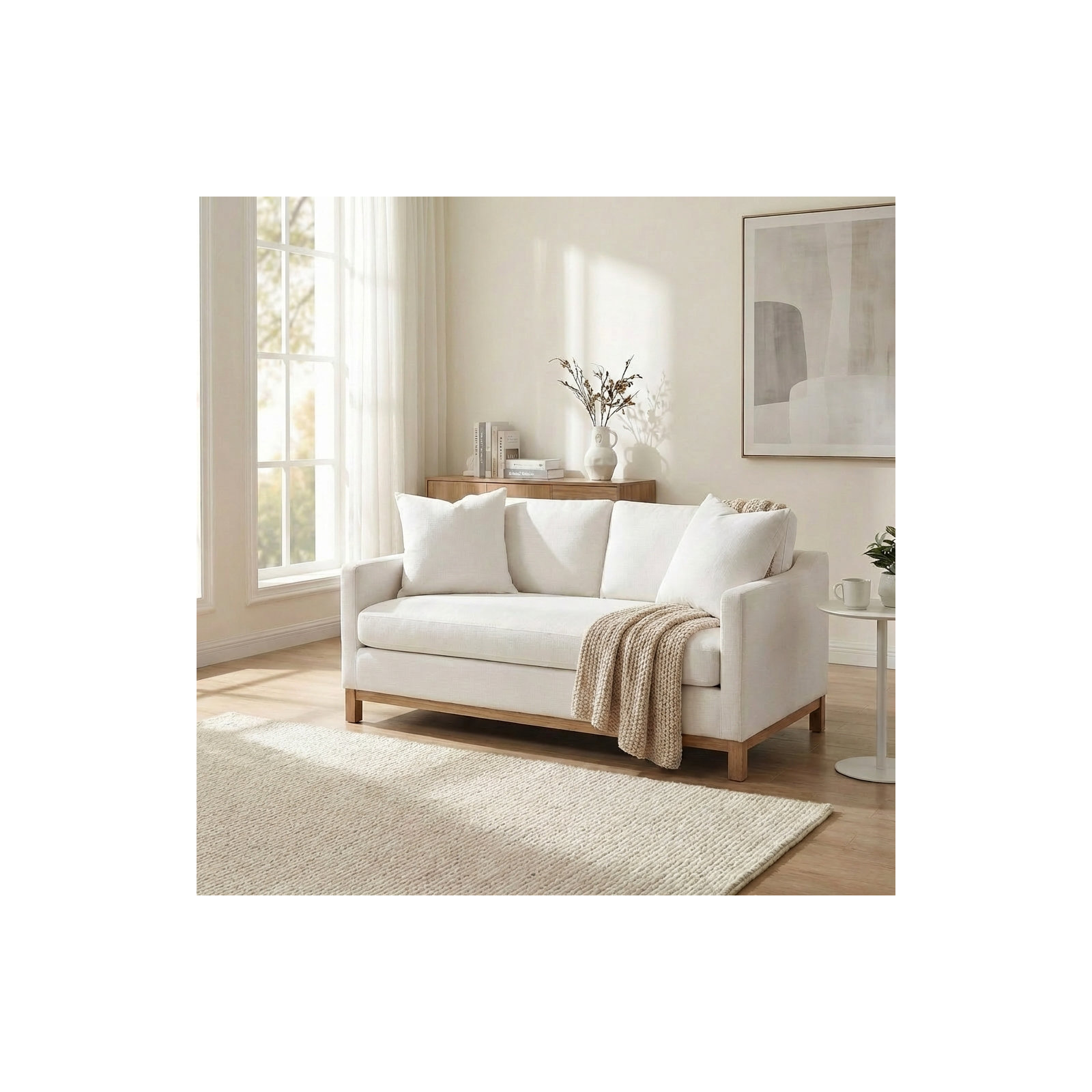 Cream Polyester Blend