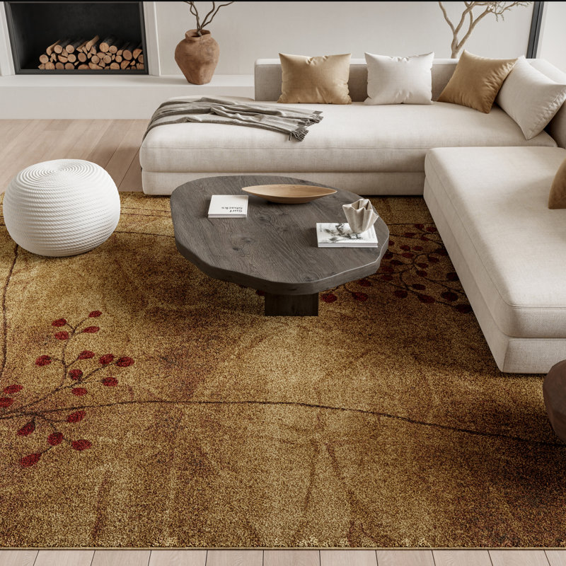 Jaciere Somerset 7'9" X 10'10" Latte Rustic Indoor Rug