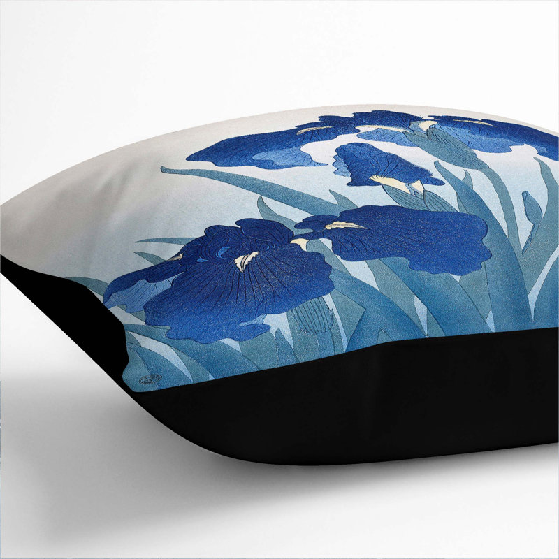 Square Throw Cushion, Black, 40cm H x 40cm W x 15cm D