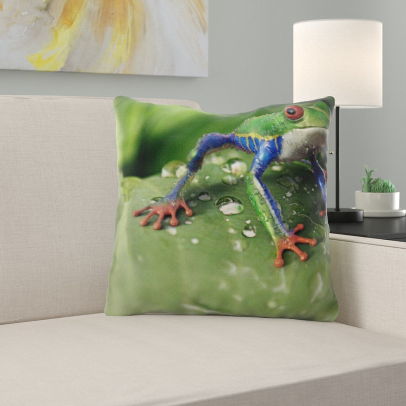 Frog Throw Pillow
