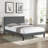 Full Size Upholstered  Platform Bed Frame With  Headboard, Strong Wood Slat Support, Mattress Foundation, No Box Spring Needed, Easy Assembly, Grey