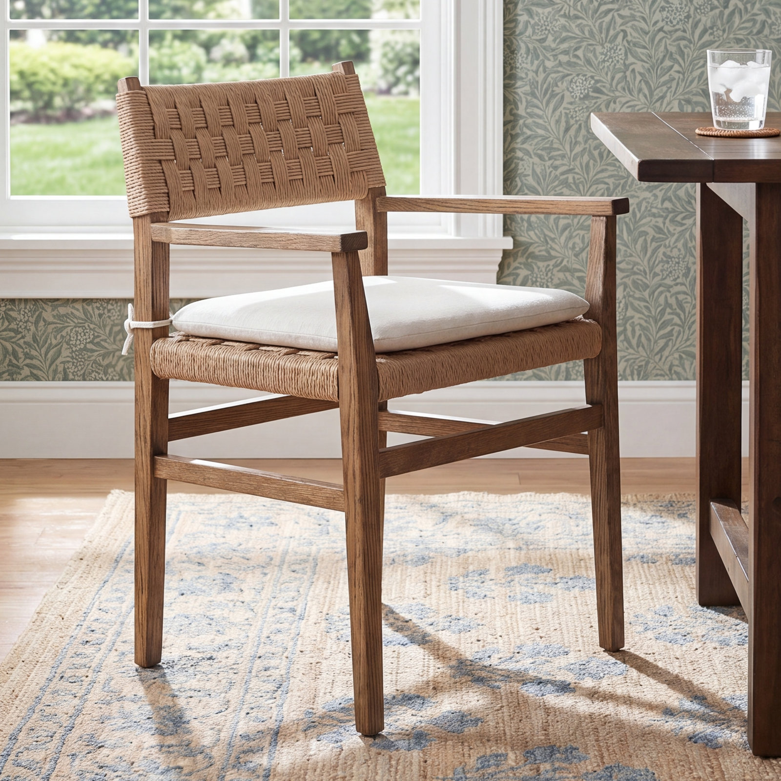Mallory Oak Dining Armchair