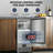 Under Counter Ice Maker Machine Commercial - 120lbs/24h With 30lbs Ice Storage Bucket & Reversible Door, Built-in Freestanding Ice Machine, Automatic Cleaning/24 Hours Timer, For Home & Commercial Use