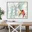 "Christmas Cardinals" par Katrina Pete - cadre flottant, impression sur toile