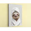 Art souriant sur toile de peignoir: parure de chambre de bébé amusante-1784357912