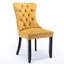 Paire de chaises de salle à manger en velours, 2, doré, Sw2001gl - Style Mid-Century moderne pour un look doré recouvert de capitonnage, rehausse votre pièce-1711290730-1711290732