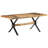 Grishma Solid Wood Top Metal Base Dining Table-709243896-696116692