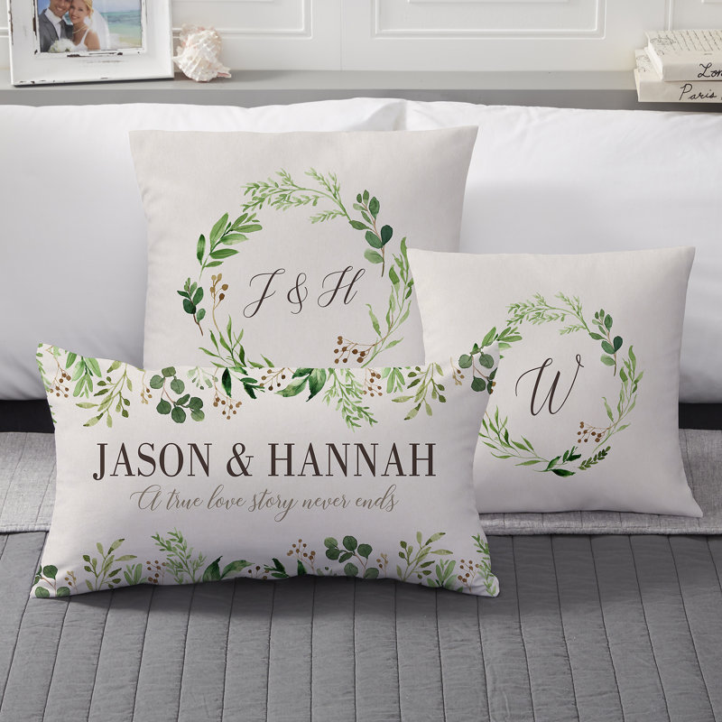 Coussin Laurels Of Love, Oui