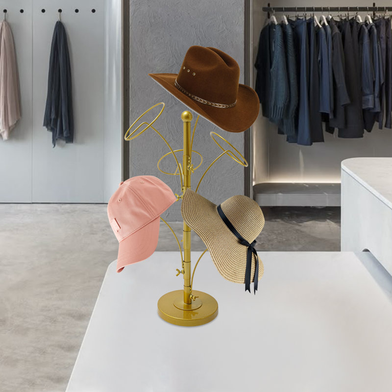 Présentoir à chapeaux avec 6 crochets