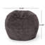 Fauteuil à billes arrondi en fausse fourrure 3 pieds Vida-1067743046