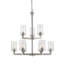 Lustre 9 lumières à abat-jour Attah-1054478464