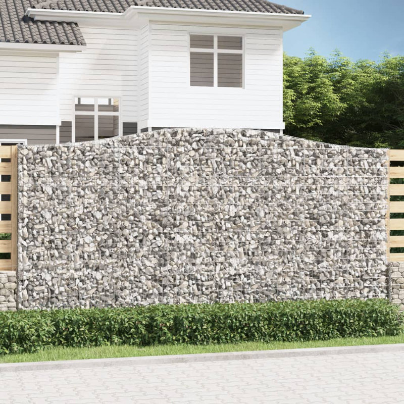 Galvanised Iron Border Fencing, 220cm H x 400cm W x 30cm D