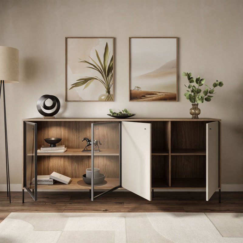 200 cm W Glass Sideboard
