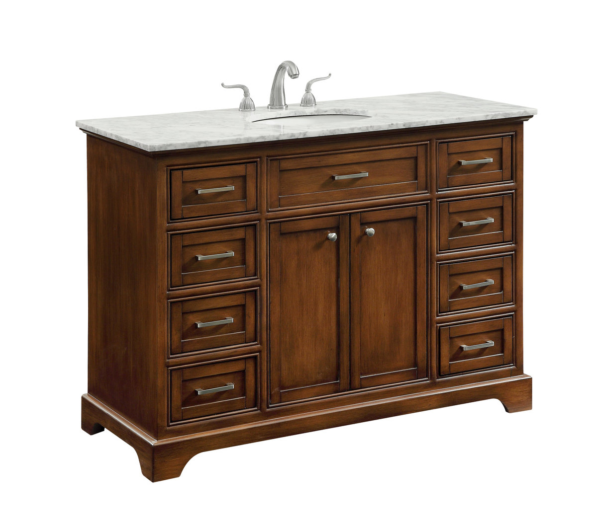 Hermes 48'' Single Bathroom Vanity, Teak