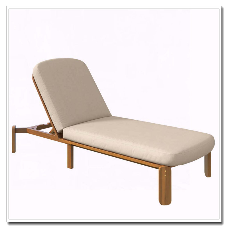 Chaise longue d'extérieur ajustable, Brun