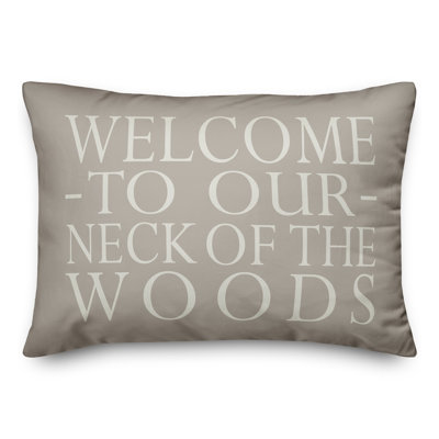 Housse de coussin rectangulaire d’extérieur welcome/insert