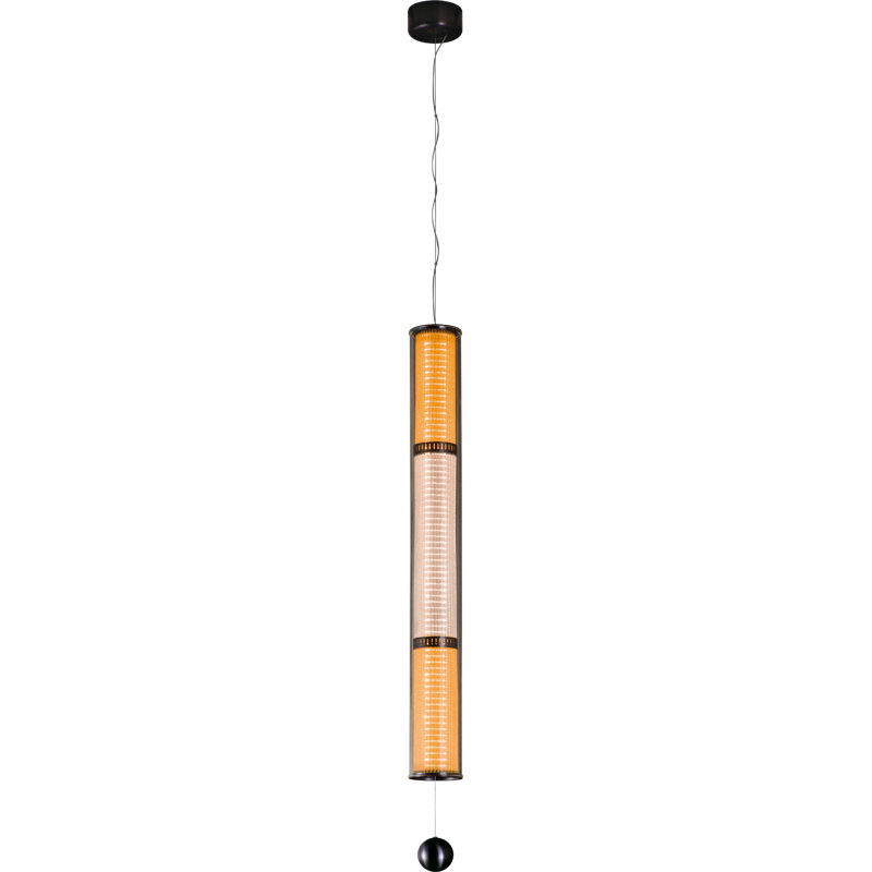 Luminaire suspendu cylindrique 1 lumière DEL Keshanda