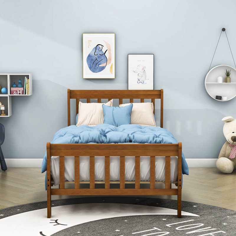 Lit plateforme Diar, Noyer