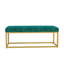 Banc de rangement pour hall d'entrée, banc avec structure en acier, cuir synthétique, salon, style Mid-Century moderne, charge 600 lb