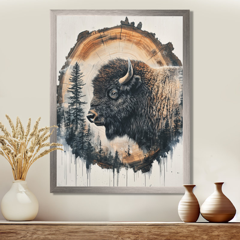 Geronda - Animals Wall Decor, Argent argent, H 40 po x l 30 po, Reproduction encadrée d'une seule photo