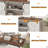 TV Stand With Two Barn Doors And Storage Cabinets-1310626183