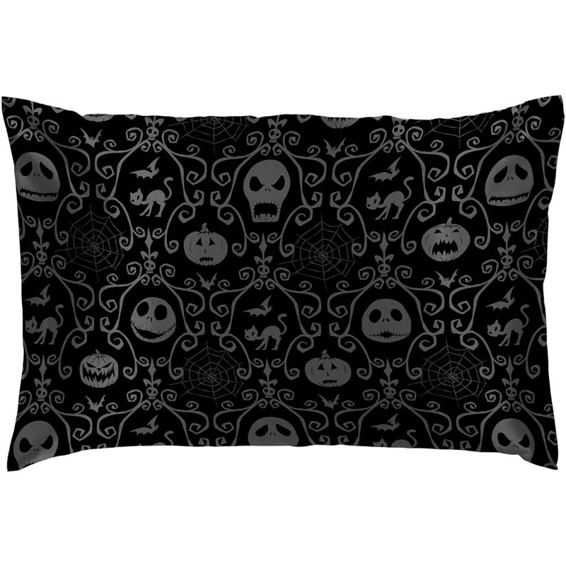 Coussin Watercolor Buffalo Plaid Christmas Trees, Halloween noir, Rectangle H 20 po x l 30 po