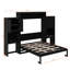 Grand lit escamotable avec bureau, coiffeuse et armoires-843645778
