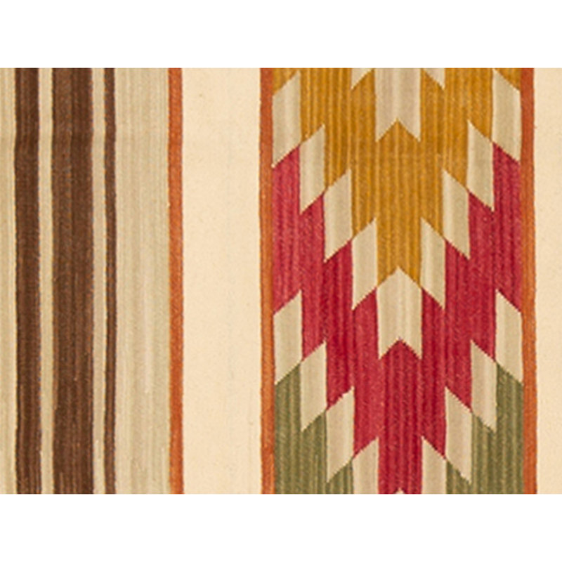 Flatweave Wool Area Rug in Multi