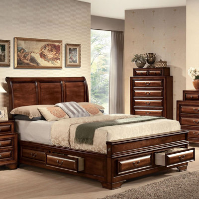 Ktina Solid Wood Platform Bed