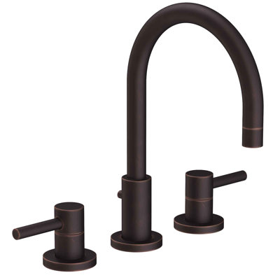 East Linear Widespread Bathroom Faucet with Drain Assembly