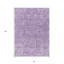 Tapis extérieur lavable floral lilas et mauve 5 pi x 8 pi