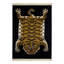 Saber Machine Woven Wool Area Rug in Black/Khaki